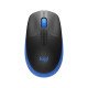 Logitech M190 souris RF sans fil Optique 1000 DPI Noir/Bleu