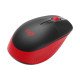 Logitech M190 souris sans fil Optique 1000 DPI Noir/Rouge