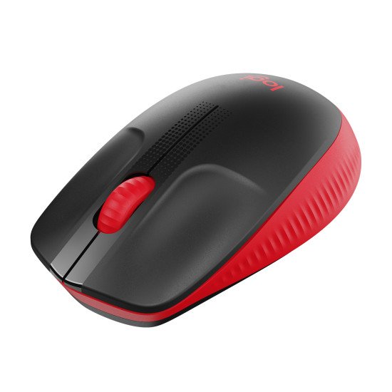 Logitech M190 souris sans fil Optique 1000 DPI Noir/Rouge