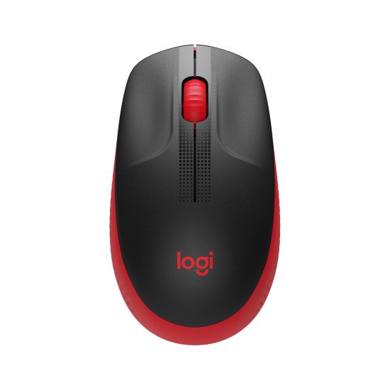 Logitech M190 souris sans fil Optique 1000 DPI Noir/Rouge