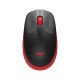 Logitech M190 souris sans fil Optique 1000 DPI Noir/Rouge