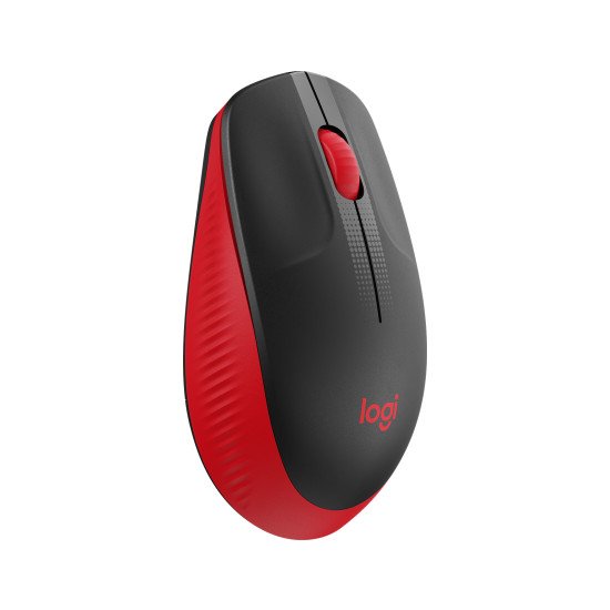 Logitech M190 souris sans fil Optique 1000 DPI Noir/Rouge