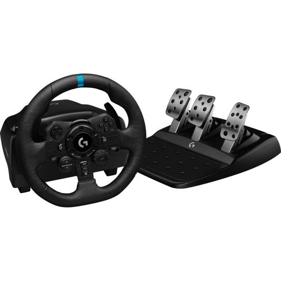 Logitech G G923 TRUEFORCE SIM Volant + pédales USB Noir PS4 & PC 