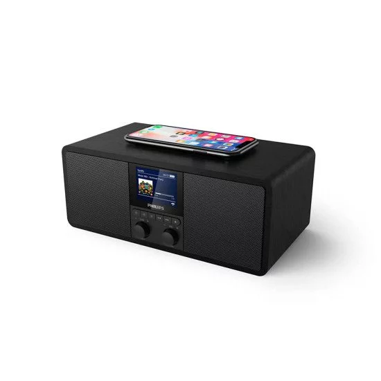 Albrecht DR 463 Adaptateur Pour Radio Internet Dab+, FM Bluetooth, DLNA, Radio Internet, WiFi Compatible DLNA Argent