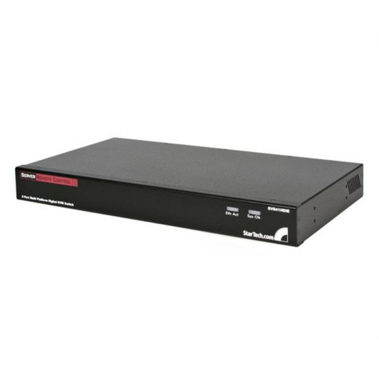 StarTech.com Commutateur KVM IP numérique PS/2 USB 8 ports, empilable sur rack