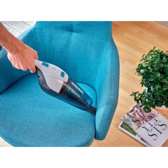 Leifheit Rotaro PowerVac 2in1 Sans sac Noir, Bleu, Blanc