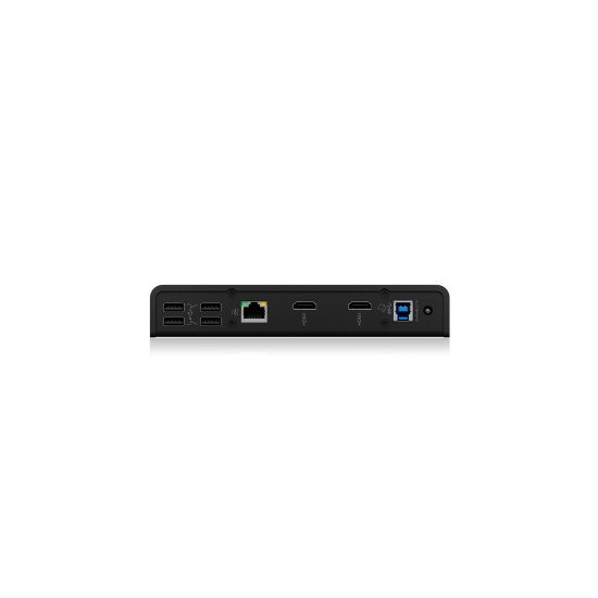 ICY BOX IB-DK2251AC Avec fil USB 3.2 Gen 2 (3.1 Gen 2) Type-A Noir