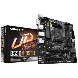 Gigabyte B550M DS3H Emplacement AM4 Micro ATX AMD B550 Gigabyte B550M DS3H Emplacement AM4 Micro ATX AMD B550