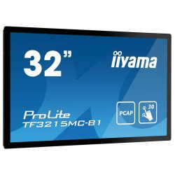 iiyama ProLite TF3215MC-B2 écran PC 80 cm (31.5") 1920 x 1080 pixels Full HD LED Écran tactile Kiosque Noir iiyama ProLite TF3215MC-B2 écran PC 80 cm (31.5") 1920 x 1080 pixels Full HD LED Écran tactile Kiosque Noir