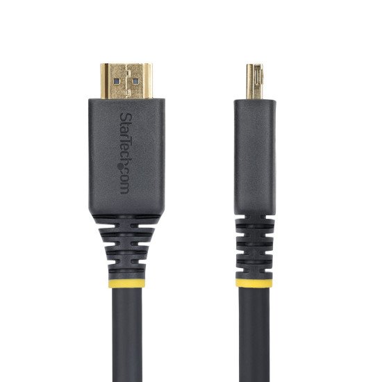 StarTech.com Câble HDMI Haut Débit de 6m avec Connecteur à Pince, 4K 60Hz/1440p 144Hz, HDR10/HDCP 2.2/ARC, 18Gbps, UHD HDMI 2.0, Cordon pour TV/Moniteur/Écran, Gaine TPE StarTech.com Câble HDMI Haut Débit de 6m avec Connecteur à Pince, 4K 60Hz/1440p 144Hz, HDR10/HDCP 2.2/ARC, 18Gbps, UHD HDMI 2.0, Cordon pour TV/Moniteur/Écran, Gaine TPE