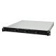 Synology RackStation RS826RP+ serveur de stockage NAS Rack (1 U) AMD Ryzen V1500B 4 Go DDR4 0 To DiskStation Manager Noir, Gris
