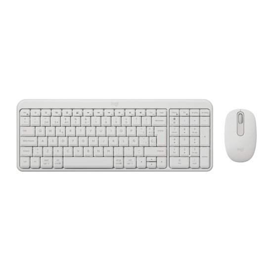 Logitech MK250 Combo clavier Souris incluse Universel RF sans fil + Bluetooth QWERTY Espagnole Blanc