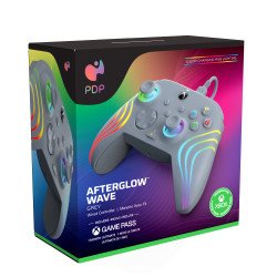 PDP Afterglow Wave Gris USB Manette de jeu Analogique/Numérique PC, Xbox One, Xbox Series S, Xbox Series X