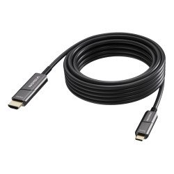 Vision TC 10MUSBCHDMI+/BL câble vidéo et adaptateur 10 m USB Type-C HDMI Type A (Standard) Noir