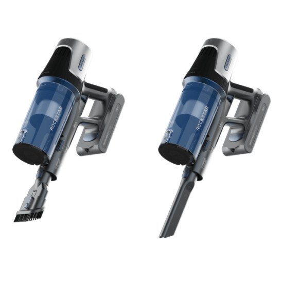 Cecotec Conga Rockstar RS50 Aspirateur balai Batterie Sec Sac à poussière 0,5 L 400 W Noir, Bleu 2200 Ah