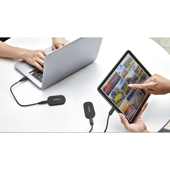 Kioxia Exceria Plus G2 1 To USB Type-C 3.2 Gen 2 (3.1 Gen 2) Noir