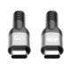 Manhattan Câble USB-C vers USB-C haute vitesse (240 W), 1 m, charge ordinateur portable + données et vidéo rapides, compatible tous PC portables (un chargeur mural USB-C de 240 W supplémentaire est nécessaire), transferts jusqu'à 40 Gbit/s, noir, garantie