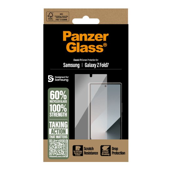 PanzerGlass ® Screen Protector Samsung Galaxy Z Fold7 | Classic Fit Protection d'écran transparent 1 pièce(s) PanzerGlass ® Screen Protector Samsung Galaxy Z Fold7 | Classic Fit Protection d'écran transparent 1 pièce(s)