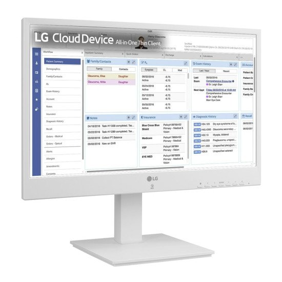 LG 24CR671N-2P.AEU PC tout en un/station de travail Intel® Pentium® N6005 60,5 cm (23.8") 1920 x 1080 pixels All-in-One thin client 8 Go DDR4-SDRAM 256 Go SSD Blanc