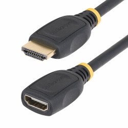StarTech.com Câble d'Extension HDMI 2.0 de 1 m, Câble HDMI Haut Débit, 4K 60Hz, Câble d'Extension HDMI Mâle vers Femelle, Adaptateur HDMI M/F StarTech.com Câble d'Extension HDMI 2.0 de 1 m, Câble HDMI Haut Débit, 4K 60Hz, Câble d'Extension HDMI Mâle vers Femelle, Adaptateur HDMI M/F
