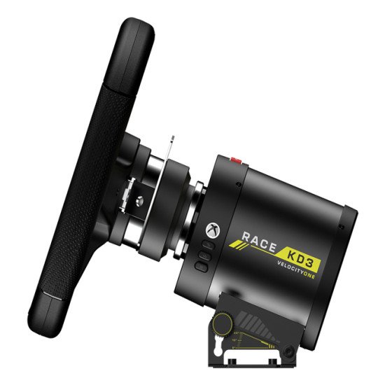 Turtle Beach VelocityOne Race KD3 Volant à retour de force et entraînement direct et pédales w/ Hall-Effect et palettes magnétiques pour Xbox Series X et S, Xbox One et PC