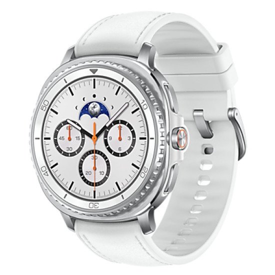 Samsung Galaxy Watch 8 Classic 3,3 cm (1.3") AMOLED 46 mm Numérique 438 x 438 pixels Écran tactile 4G Argent Wifi GPS (satellite)