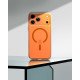 Spigen Ultra Hybrid (MagFit) coque de protection pour téléphones portables 17,5 cm (6.9") Housse Orange, Transparent