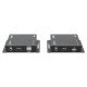Manhattan Kit d'extension KVM HDMI 1080p sur IP, étend le signal 1080p@60 Hz jusqu'à 120 m via câble Ethernet Cat6 ou réseau IP, émetteur et récepteur, ports USB-A pour PC, souris et clavier, noir, garantie de 3 ans