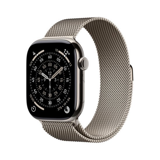 Apple Watch Series 11 OLED 46 mm Numérique 416 x 496 pixels Écran tactile 5G Titane Wifi GPS (satellite)