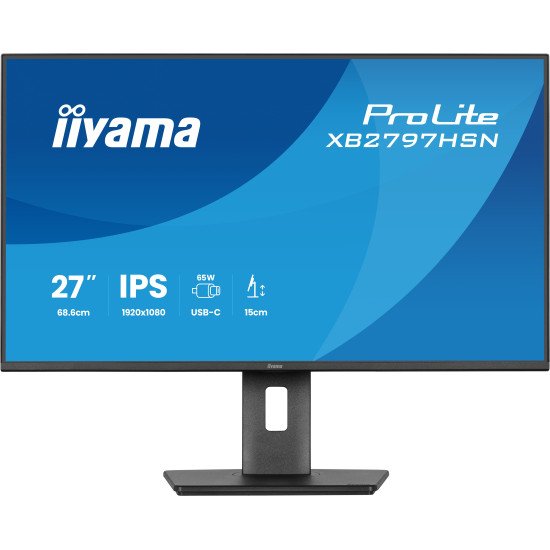 iiyama ProLite XB2797HSN-B1 écran PC 68,6 cm (27") 1920 x 1080 pixels Full HD LCD Noir