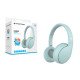 Conceptronic PARRIS04B casque Avec fil &sans fil Arceau Appels/Musique Bluetooth Bleu clair