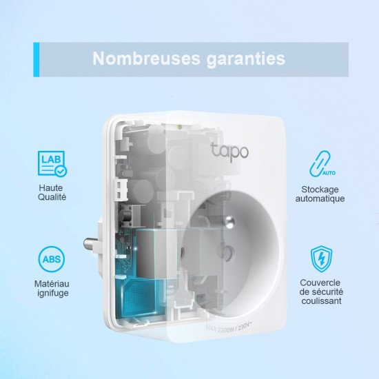 TP-Link Tapo P100 (2-pack) 2990 W Maison Blanc