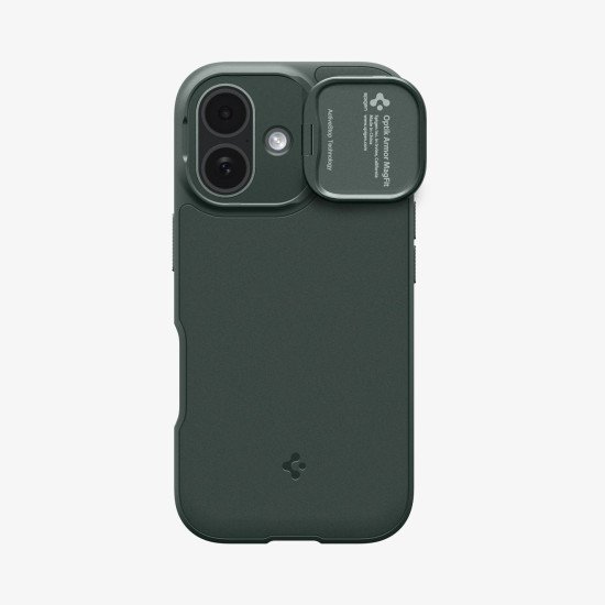 Spigen Optik Armor (Mag Fit) coque de protection pour téléphones portables 16 cm (6.3") Housse Vert foncé