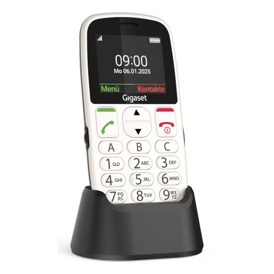 Gigaset GL395 5,59 cm (2.2") 90 g Blanc Téléphone pour seniors Gigaset GL395 5,59 cm (2.2") 90 g Blanc Téléphone pour seniors