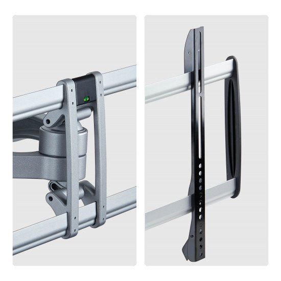 StarTech.com Support Mural Articulé Robuste pour Téléviseur à Écran Plat jusqu'à 100" et 85kg, VESA 800x500, Support à Profil Bas, Conforme TAA