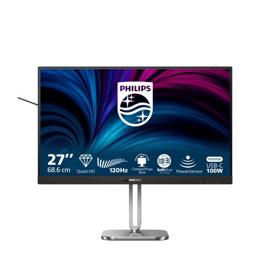 Philips 27B2U4601/00 écran PC 68,6 cm (27") 2560 x 1440 pixels Quad HD LCD Gris Philips 27B2U4601/00 écran PC 68,6 cm (27") 2560 x 1440 pixels Quad HD LCD Gris