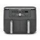Ninja DZ400EU friteuse Double 9,5 L Autonome 2470 W Friteuse d'air chaud Gris Ninja DZ400EU friteuse Double 9,5 L Autonome 2470 W Friteuse d'air chaud Gris