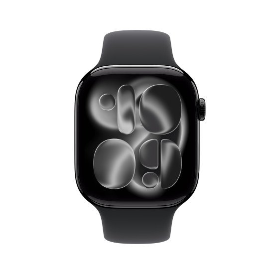 Apple Watch Series 11 OLED 46 mm Numérique 416 x 496 pixels Écran tactile Noir Wifi GPS (satellite)