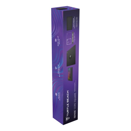 Turtle Beach Sense Core Square Tapis de souris PC Gaming - support en caoutchouc antidérapant, surface en tissu micro-tissé équilibré, lisse, durable, moyen, noir Turtle Beach Sense Core Square Tapis de souris PC Gaming - support en caoutchouc antidérapant, surface en tissu micro-tissé équilibré, lisse, durable, moyen, noir