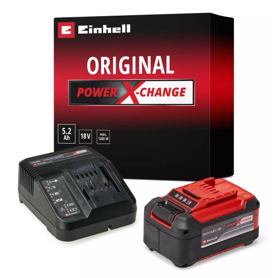 Einhell 5.2 Ah PXC Starter-Kit chargeur de batterie Universel Secteur