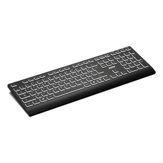 Port Designs PORT Connect 911251QWI clavier Universel RF sans fil + Bluetooth QWERTY US International Noir
