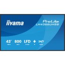iiyama LH4366UHSB-B1AG Écran d'affichage dynamique Écran plat de signalisation numérique 109,2 cm (43") LCD Wifi 800 cd/m² 4K Ultra HD Noir Intégré dans le processeur Android 24/7