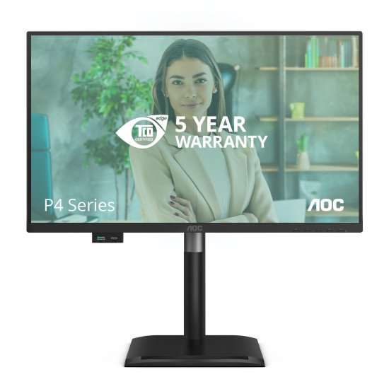 AOC 24P4U écran PC 60,5 cm (23.8") 1920 x 1080 pixels Full HD Noir