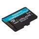 Kingston Technology Carte microSDXC Canvas Go Plus Gen4 200 Mo/s A2 U3 V30 1 To + adaptateur