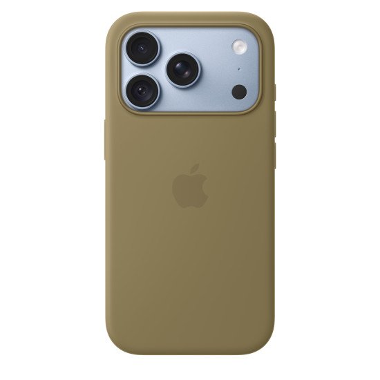Apple Coque en silicone avec MagSafe pour iPhone 18 Pro - Olive