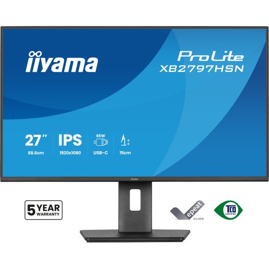iiyama ProLite XB2797HSN-B1 écran PC 68,6 cm (27") 1920 x 1080 pixels Full HD LCD Noir