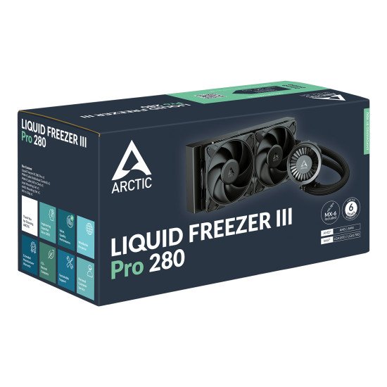 ARCTIC Liquid Freezer III Pro 280 Processeur Refroidisseur de liquide tout-en-un 14 cm Noir 1 pièce(s)
