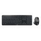 CHERRY Stream desktop ultimate clavier Souris incluse maison/bureau USB + RF Wireless + Bluetooth QWERTZ Allemand Noir