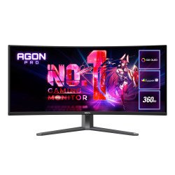 AOC AGP346UCSD/75 écran PC 86,4 cm (34") 3440 x 1440 pixels Noir, Gris