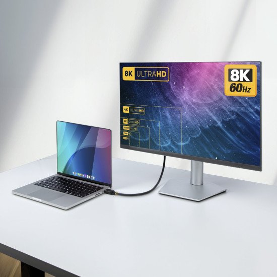 StarTech.com Câble HDMI Ultra Haut Débit Certifié de 50cm, 8K 60Hz / 4K 120Hz, Câble HDMI 2.1 avec HDR10+ / eARC, 48 Gbps, Câble HDMI 8K pour Moniteur/Téléviseur/Écran, Gaine TPE Flexible StarTech.com Câble HDMI Ultra Haut Débit Certifié de 50cm, 8K 60Hz / 4K 120Hz, Câble HDMI 2.1 avec HDR10+ / eARC, 48 Gbps, Câble HDMI 8K pour Moniteur/Téléviseur/Écran, Gaine TPE Flexible